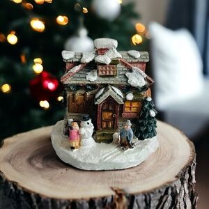 NIB Christmas Village Figurine Winsor Collection Candy Shop Collectible Monument